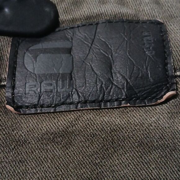 G-Star Raw Army Radar Mid Boyfriend distressed army green jeans Sz 29 EUC - Picture 8 of 10